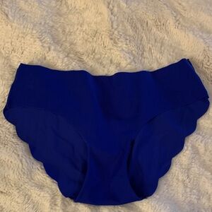Blue Scalloped Bikini panties